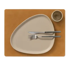 New LIND DNA Nupo placemat square L, Burned curry Yellow