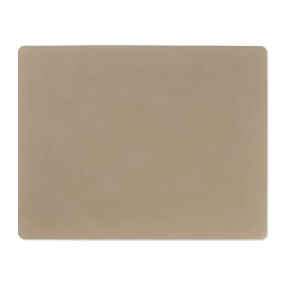 Placemats^LIND DNA Nupo placemat square L, Clay brown Beige