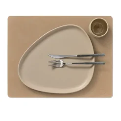 Placemats^LIND DNA Nupo placemat square L, Nougat Brown