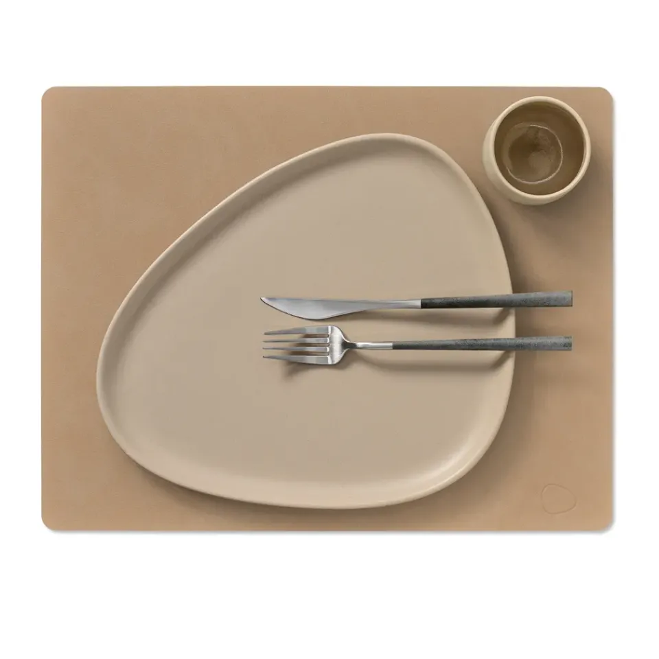 Placemats^LIND DNA Nupo placemat square L, Nougat Brown