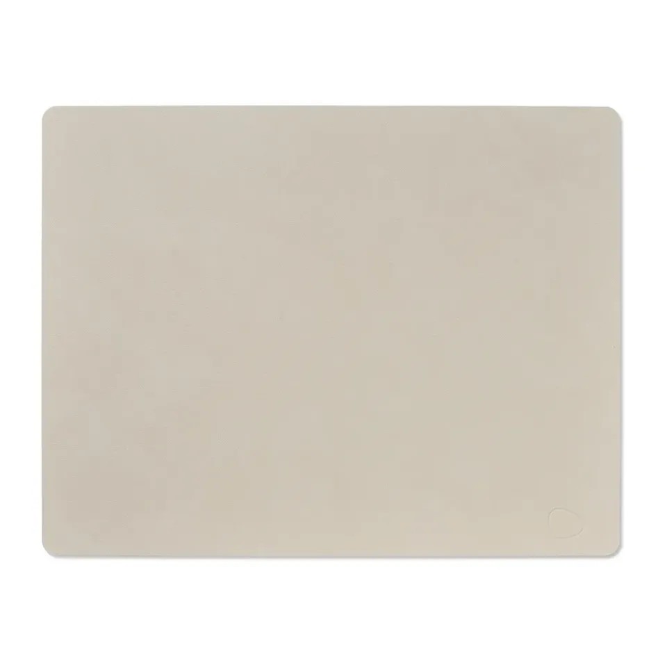 Placemats^LIND DNA Nupo placemat square L, Oyster white Grey