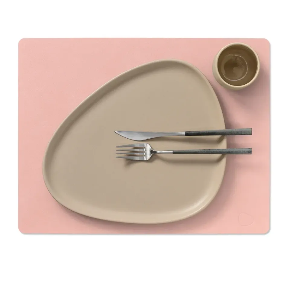 Placemats^LIND DNA Nupo placemat square L, rosa Pink