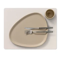 Placemats^LIND DNA Nupo placemat square L, Soft nude Beige
