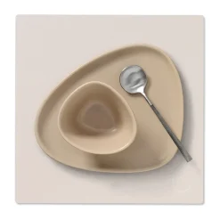 Online LIND DNA Nupo placemat square S, Soft nude Beige