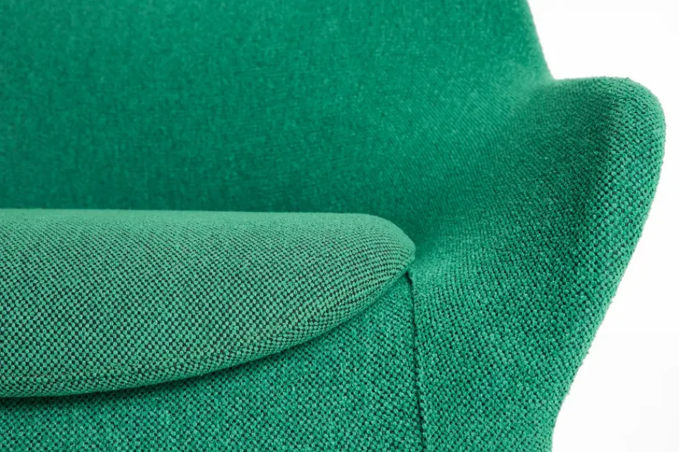 Armchairs & Footstools|Chairs^HAY O2 Lounge Chair armchair, Soft -black lacquered steel Green