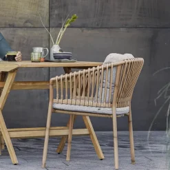 Seating^Cane-line Ocean armchair aluminum, Natural Beige