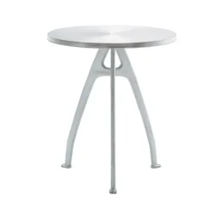 Clearance Byarums bruk Odd coffee table, Aluminum, raw aluminum stand, loop Silver-coloured