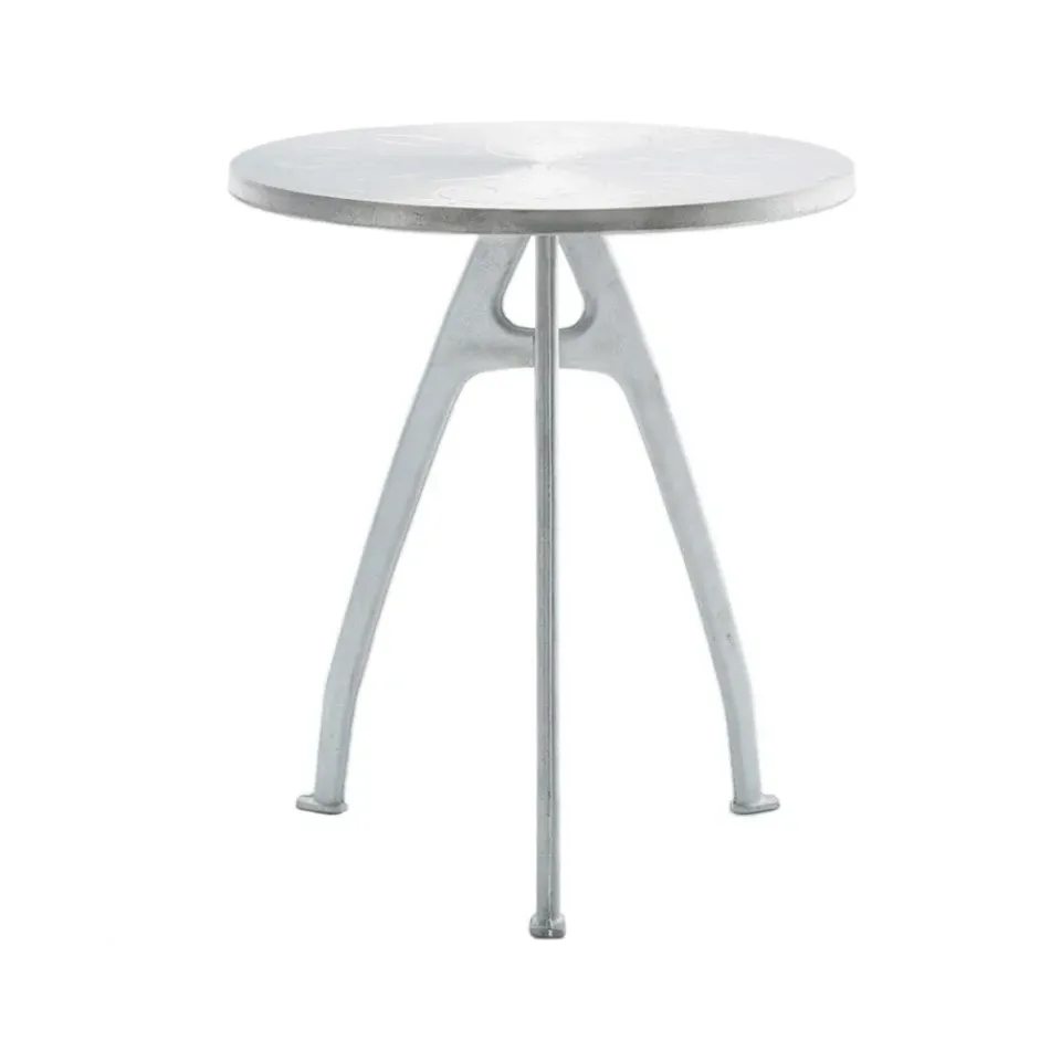 Clearance Byarums bruk Odd coffee table, Aluminum, raw aluminum stand, loop Silver-coloured