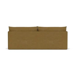 Clearance Audo Copenhagen Offset sofa bed 3 seater, Audo Bouclé 06 Gold-coloured