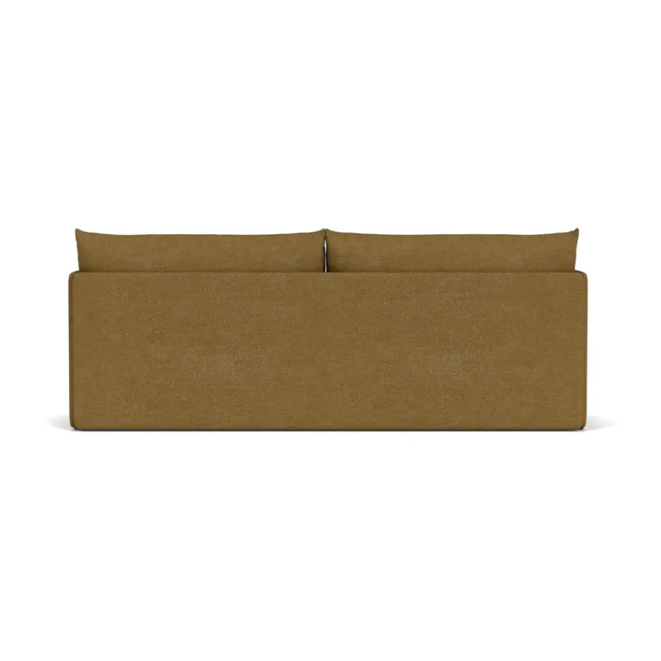Clearance Audo Copenhagen Offset sofa bed 3 seater, Audo Bouclé 06 Gold-coloured