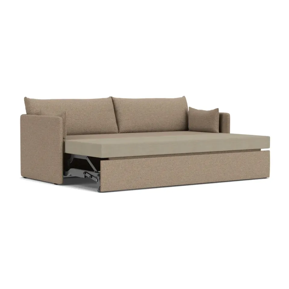 Outlet Audo Copenhagen Offset sofa bed 3 seater, Logan Flint Beige