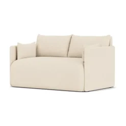 Online Audo Copenhagen Offset sofa bed 2 seater, Logan jasmine White
