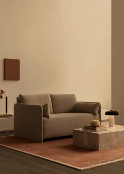 Online Audo Copenhagen Offset sofa bed 2 seater, Logan jasmine White