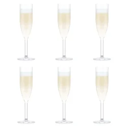 Sale Bodum Oktett champagne glass 6-pack, 12 cl Transparent