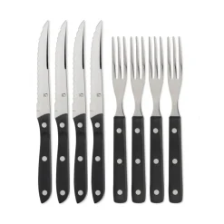 Steak Knives|Cutlery Sets^Gense Old Farmer cutlery 8 pieces, 8 pcs Black
