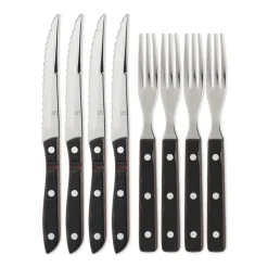 Steak Knives|Table Cutlery^Gense Old Farmer cutlery 8 pieces, 8 pcs BrownSilver-coloured