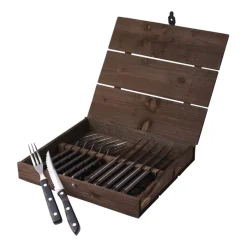 Steak Knives^Gense Old Farmer cutlery 12 pieces, 12 pieces BrownSilver-coloured