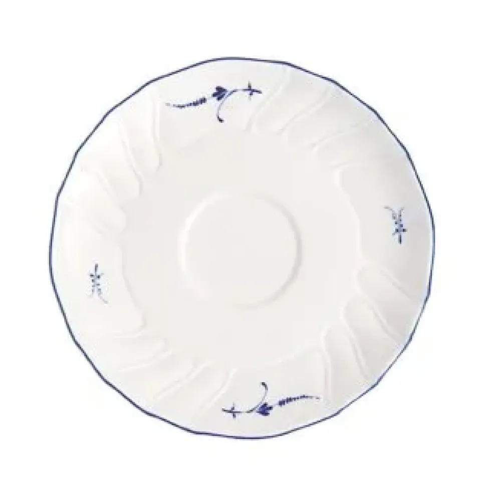 Tea & Coffee Saucers^Villeroy & Boch Old Luxembourg saucer, 14 cm BlueWhite