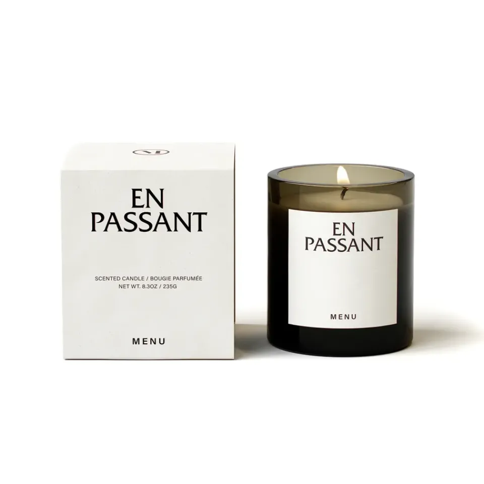 Scented Candles & Diffusers^Audo Copenhagen Olfacte scented Candle En Passant, 235 g GreyGreenBrown