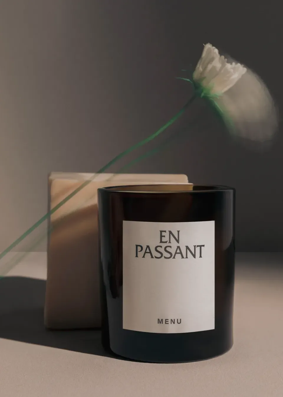 Scented Candles & Diffusers^Audo Copenhagen Olfacte scented Candle En Passant, 235 g GreyGreenBrown