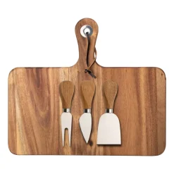 Dorre Oline cheese tray acacia 4 pieces, 26x29 cm BeigeBrown