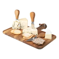 Dorre Oline cheese tray acacia 4 pieces, 26x29 cm BeigeBrown