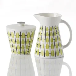 Milk Jugs^Superliving Olivia milk jug, white-lime GreenYellowWhite