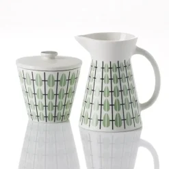 Sugar Bowls^Superliving Olivia sugar bowl, white-mint BlueGreenWhite