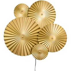 Wall Lights^Globen Lighting Omega wall lamp, Brushed brass Gold-coloured