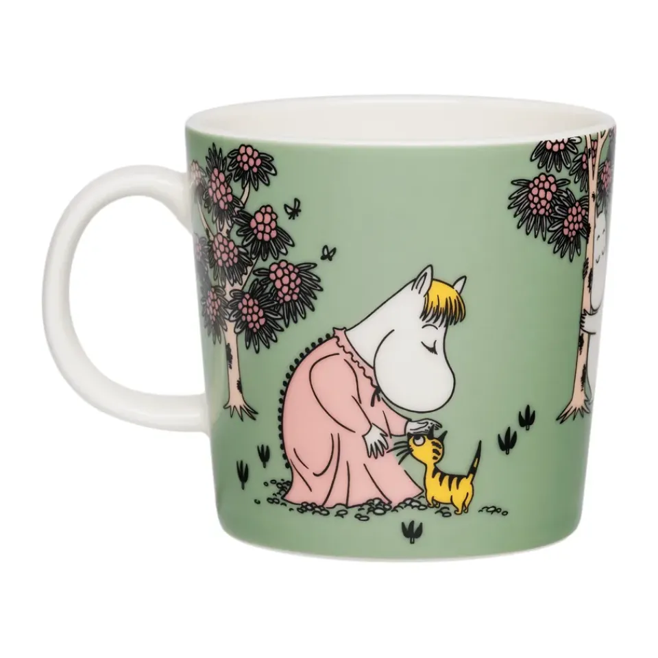 Moomin Mugs^Moomin Arabia Omtanke Moomin mug, 30 cl Green