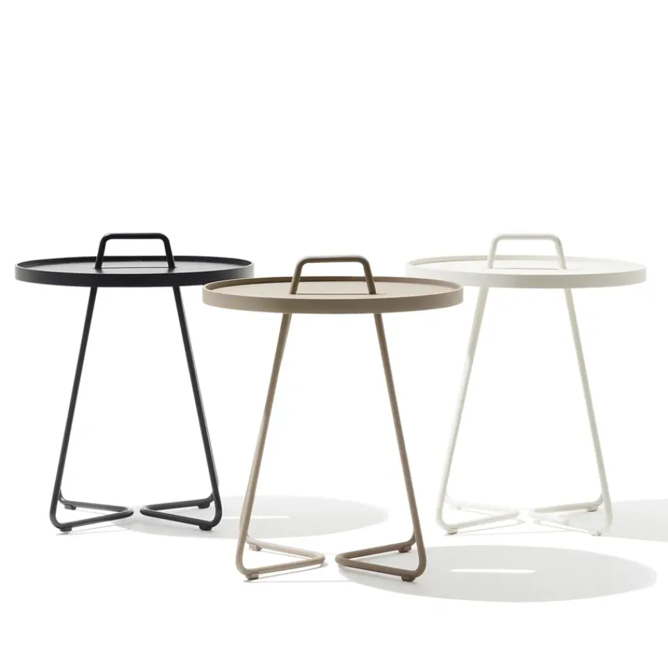 Table For Outdoor Use^Cane-line On the move table Ø44 cm, White