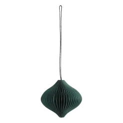 Christmas Decorations^Scandi Living Onion baubles 4-pack, Forest Green