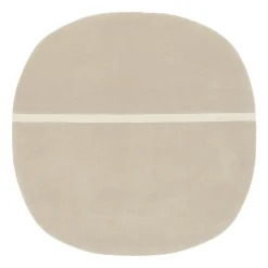 Wool Rugs^Normann Copenhagen Oona rug 140x140 cm, Sand Beige
