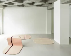 Wool Rugs^Normann Copenhagen Oona rug 140x140 cm, Sand Beige