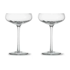 Champagne Glasses^Byon Opacity champagne coupe 300 ml 2-pack, Clear Transparent