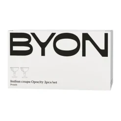 Discount Byon Opacity Italian champagne coupe 15 cl 2-pack, Peach Orange