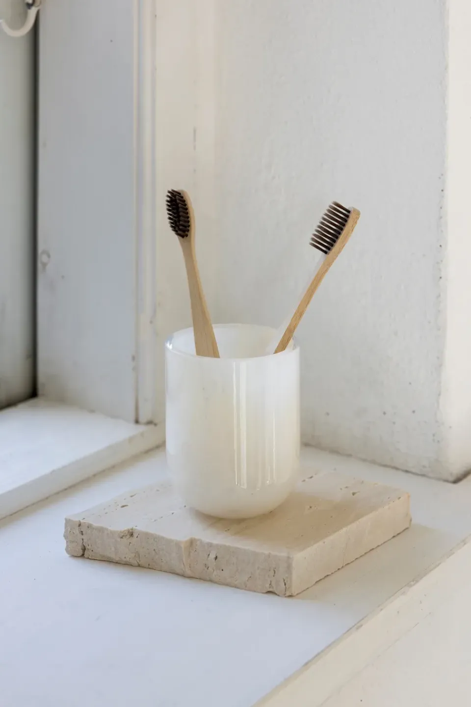 Clearance Mette Ditmer Opal toothbrush holder, Linen White