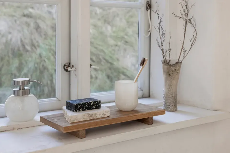 Clearance Mette Ditmer Opal toothbrush holder, Linen White