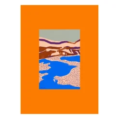 Outlet Paper Collective Orange Landscape poster, 50x70 cm Multi