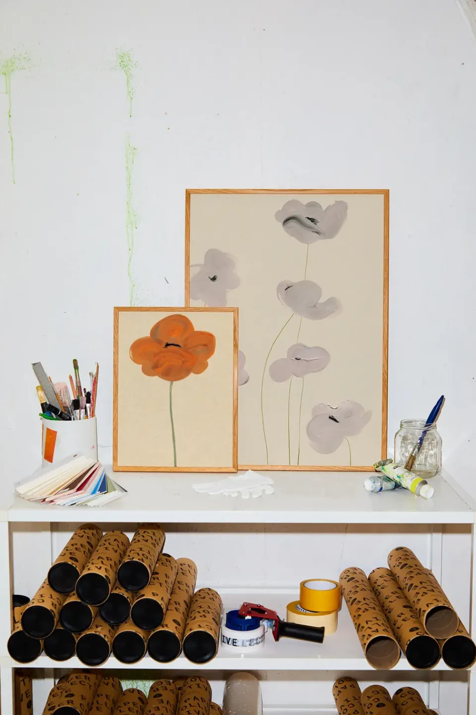 Posters^Paper Collective Orange Vallmo poster, 50x70 cm PinkRed