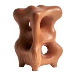 Sculptures & Porcelain Figurines^Ethnicraft Organic sculpture 22 cm, Varnished mahogany Brown