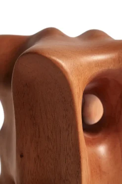 Sculptures & Porcelain Figurines^Ethnicraft Organic sculpture 22 cm, Varnished mahogany Brown