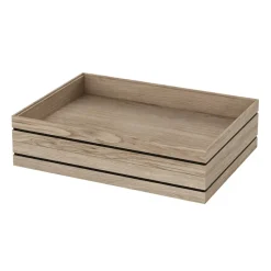 Clearance MOEBE Organise storage box 25x34 cm, Wood Brown