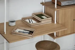 Clearance MOEBE Organise storage box 25x34 cm, Wood Brown
