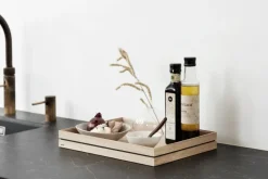 Clearance MOEBE Organise storage box 25x34 cm, Wood Brown