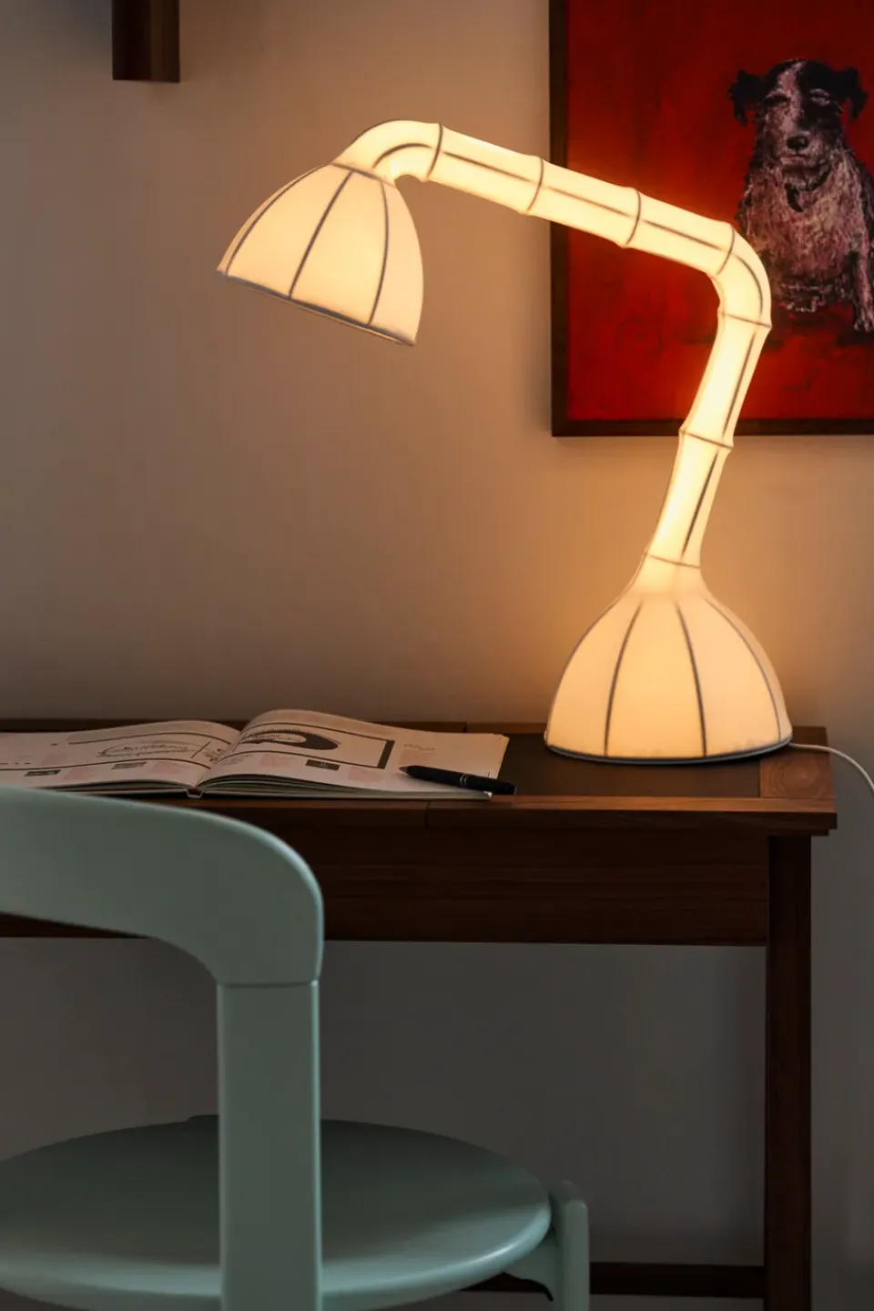 New Noon Ori Stretch table lamp M, White