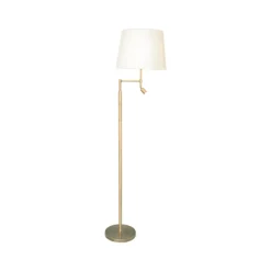 Reading Lamps|Floor Lamps^By Rydéns Orlando floor lamp, , antique brass stand Beige