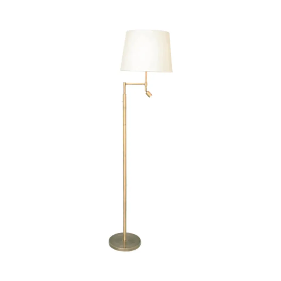 Reading Lamps|Floor Lamps^By Rydéns Orlando floor lamp, , antique brass stand Beige