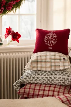 Lexington Ornament wool mix cushion 30x40 cm, Red-white RedWhite