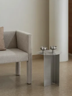 Side Tables^Blomus ORU side table S Ø35 cm, Matte stainless steel Silver-coloured